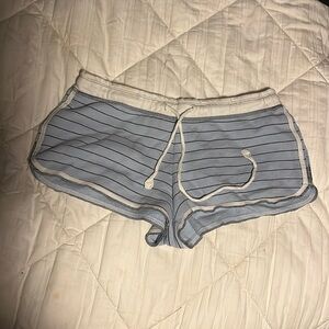 Women’s Mossimo Supply Co. Small Short Boyfriend Shorts Blue Stripe